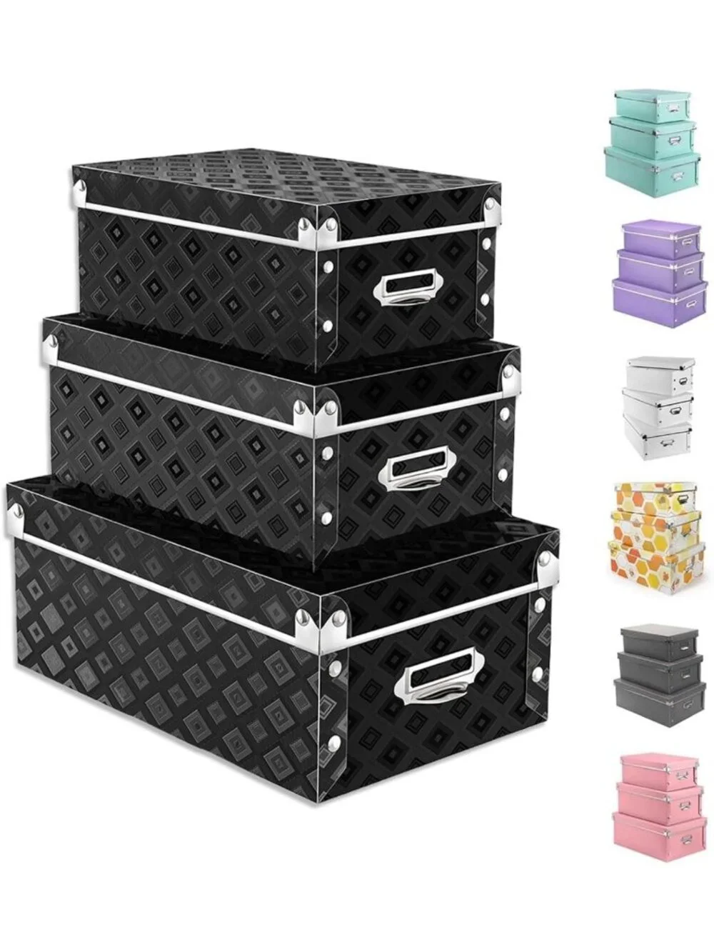 3-in-1 Waterproof Decorative Storage Bins for Shoes, Clothes & Office